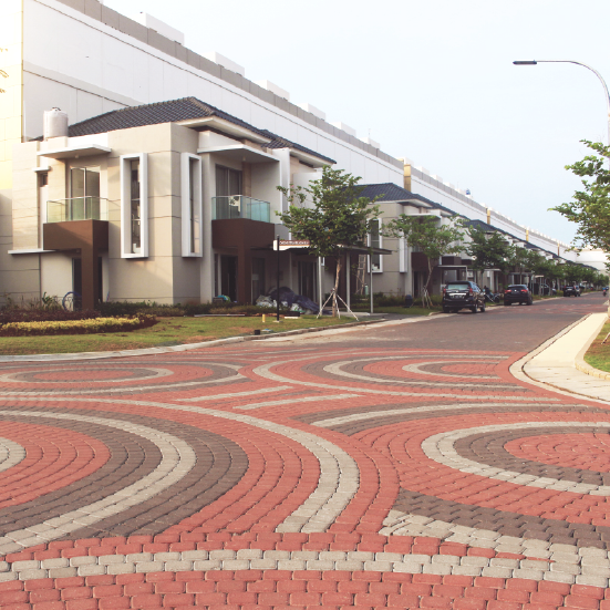 Classico: Desain Artistik Paving Block Kipas & Melingkar